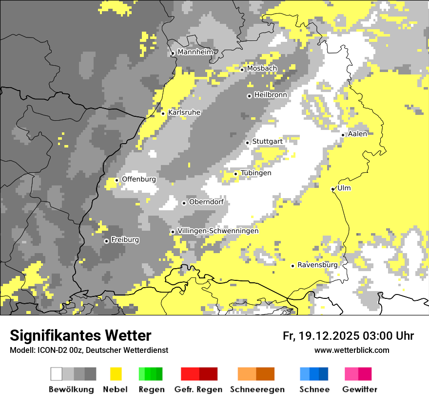 Modellkarten Signifikantes Wetter