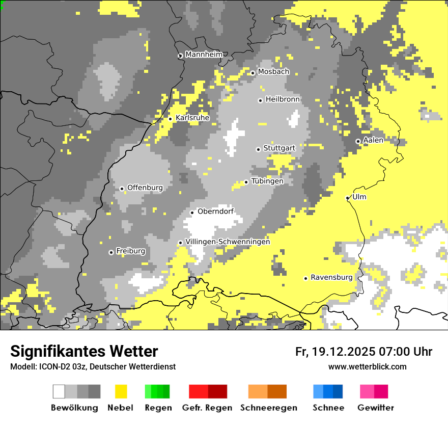 Modellkarten Signifikantes Wetter