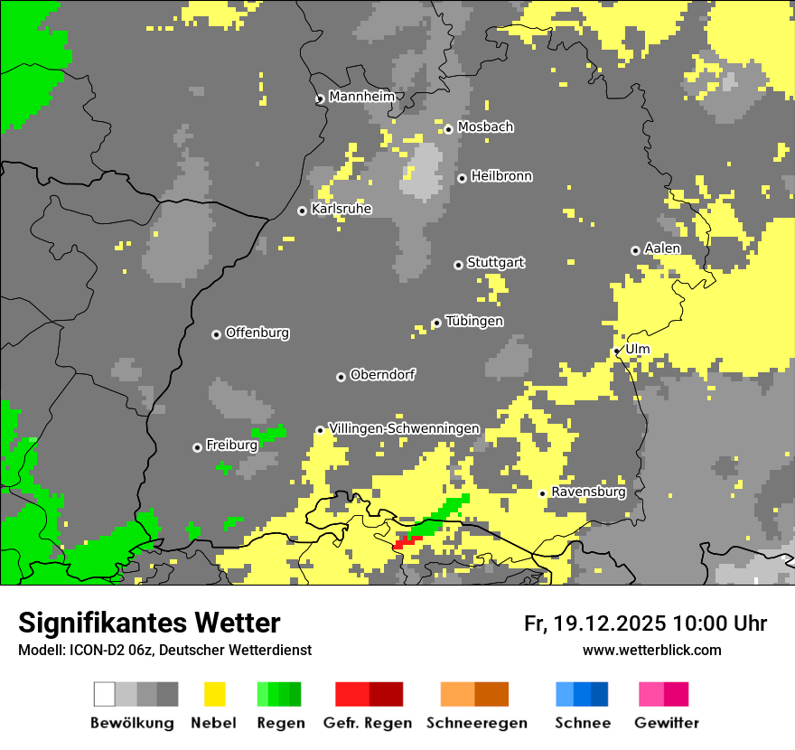 Modellkarten Signifikantes Wetter