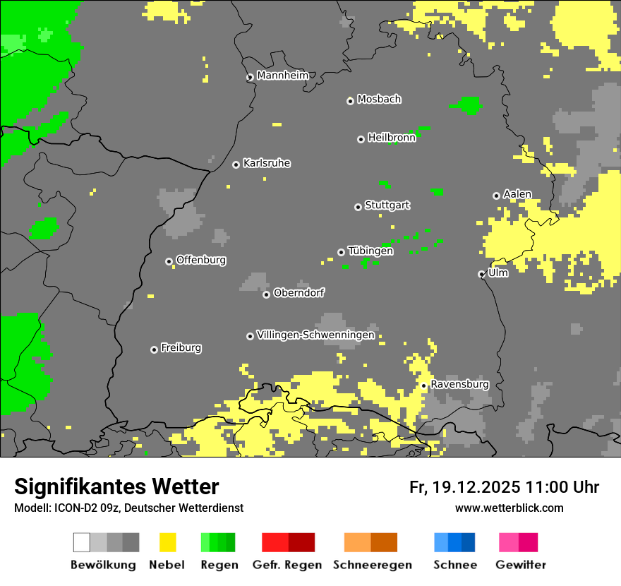 Modellkarten Signifikantes Wetter