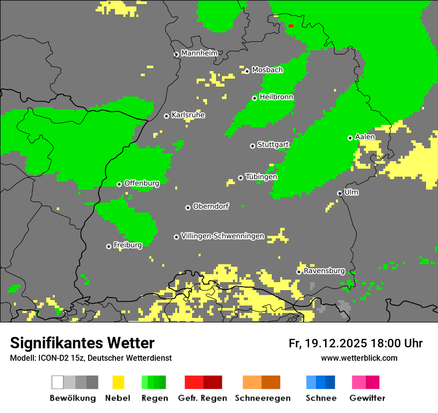 Modellkarten Signifikantes Wetter