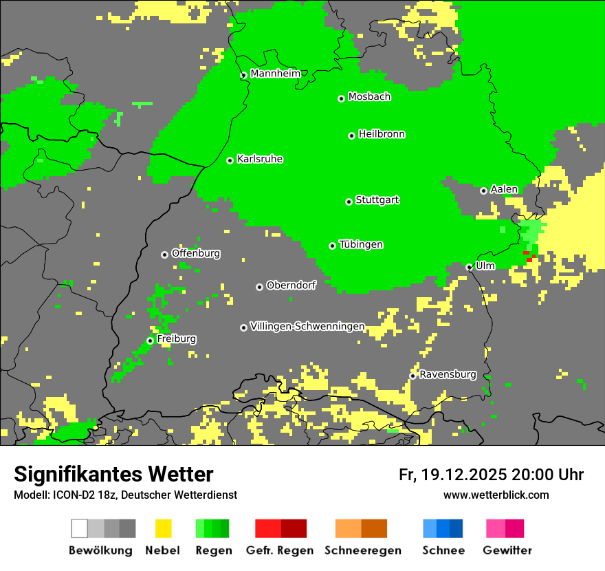 Modellkarten Signifikantes Wetter
