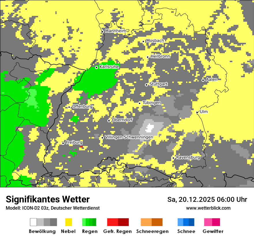 Modellkarten Signifikantes Wetter