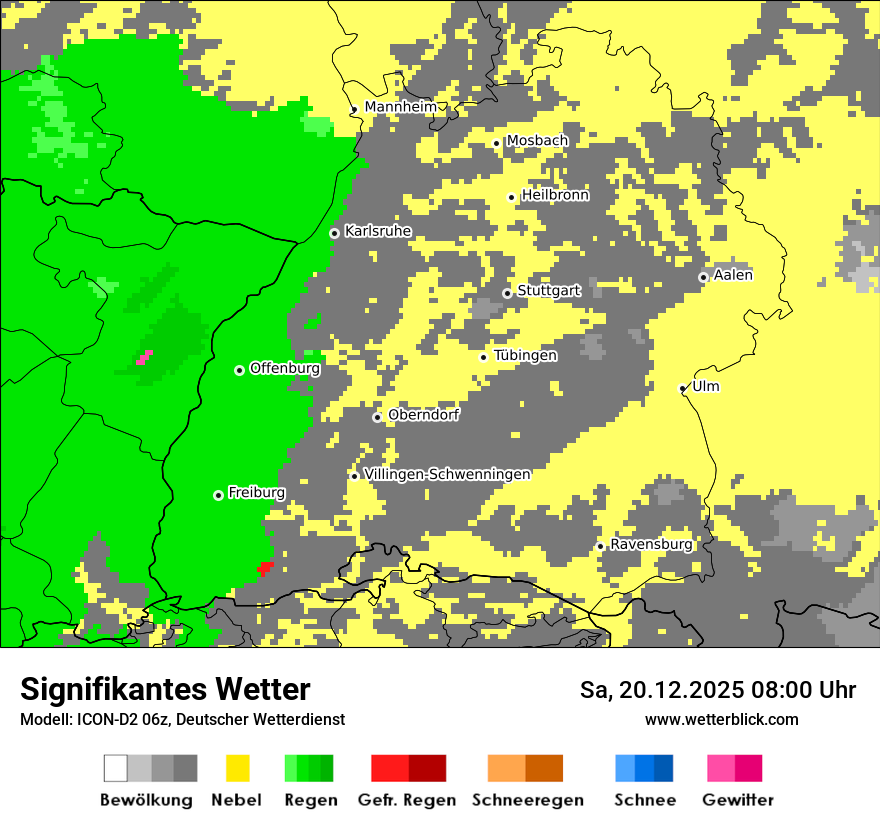 Modellkarten Signifikantes Wetter