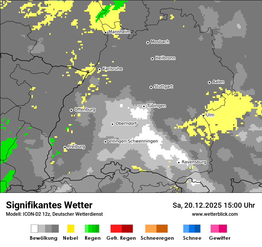 Modellkarten Signifikantes Wetter