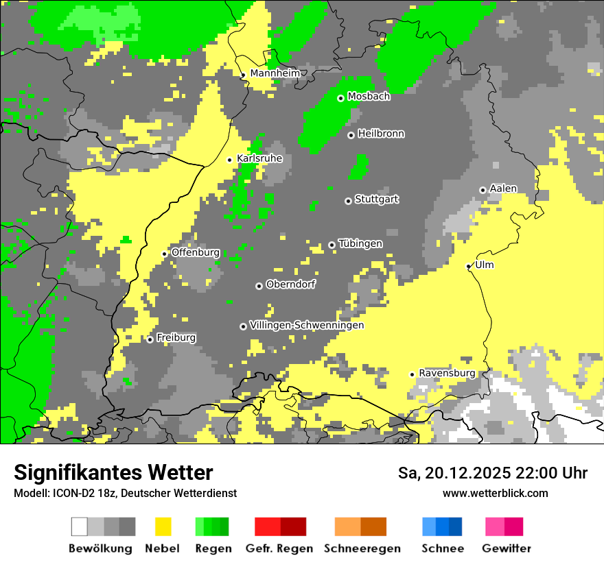 Modellkarten Signifikantes Wetter