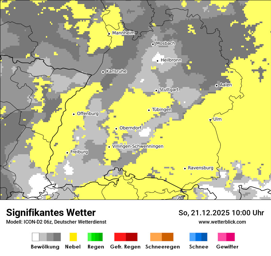 Modellkarten Signifikantes Wetter