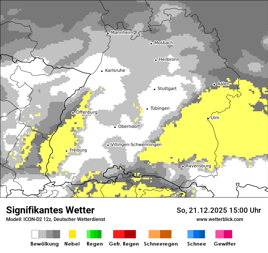 Modellkarten Signifikantes Wetter