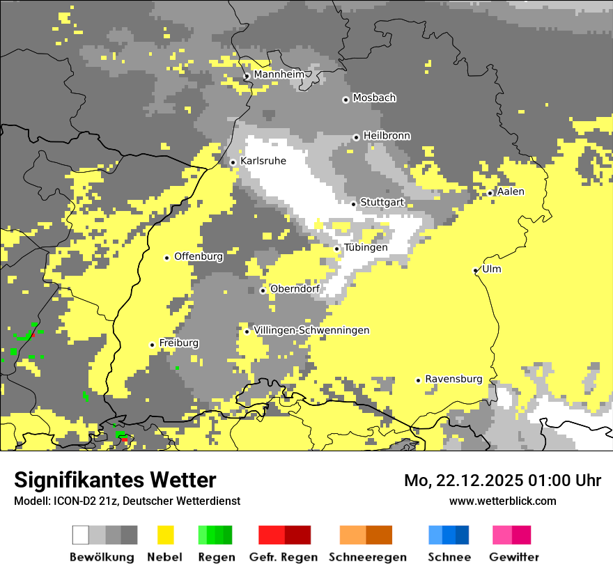 Modellkarten Signifikantes Wetter