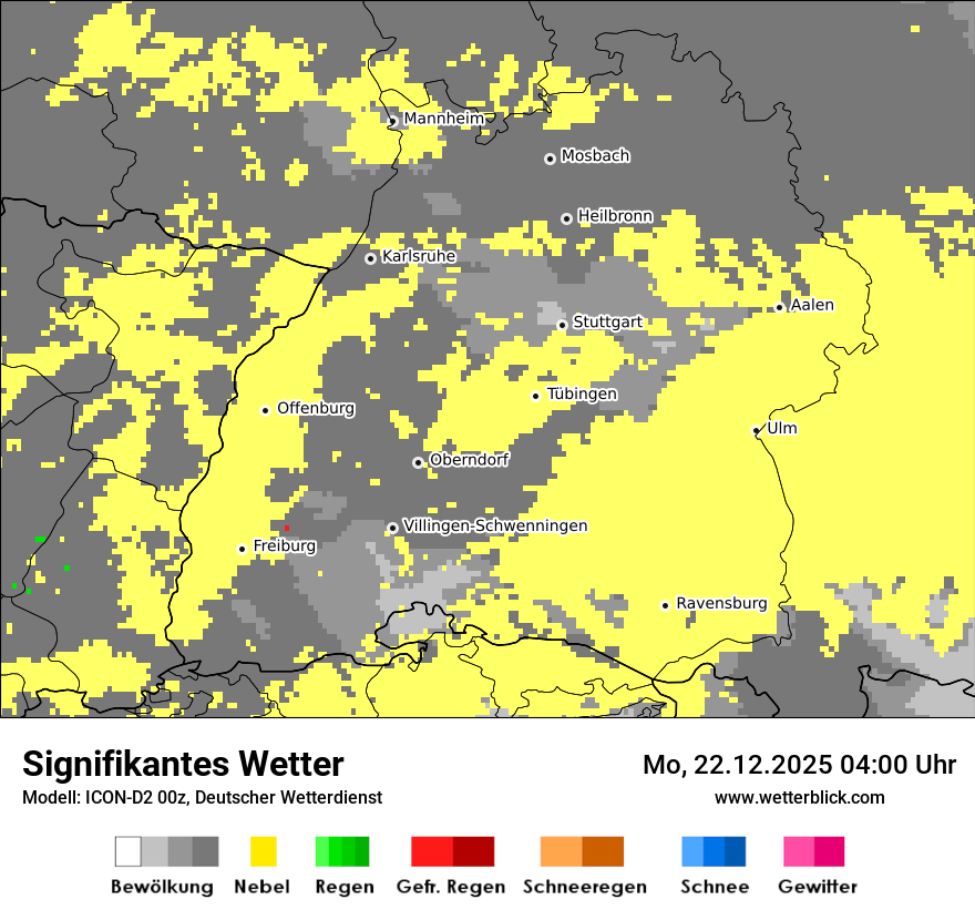 Modellkarten Signifikantes Wetter