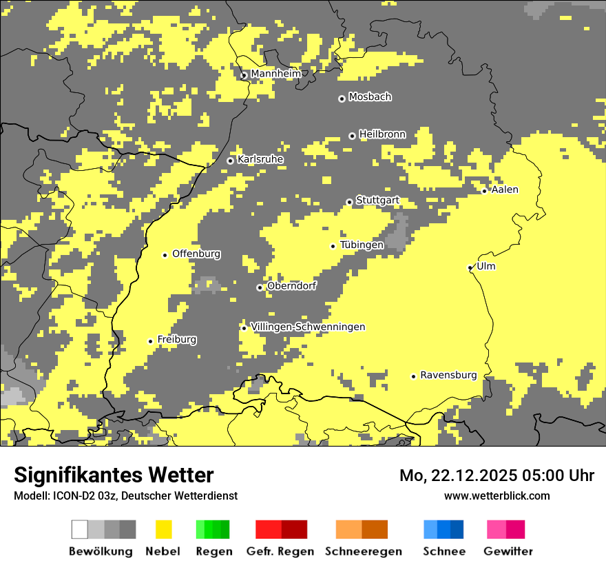 Modellkarten Signifikantes Wetter