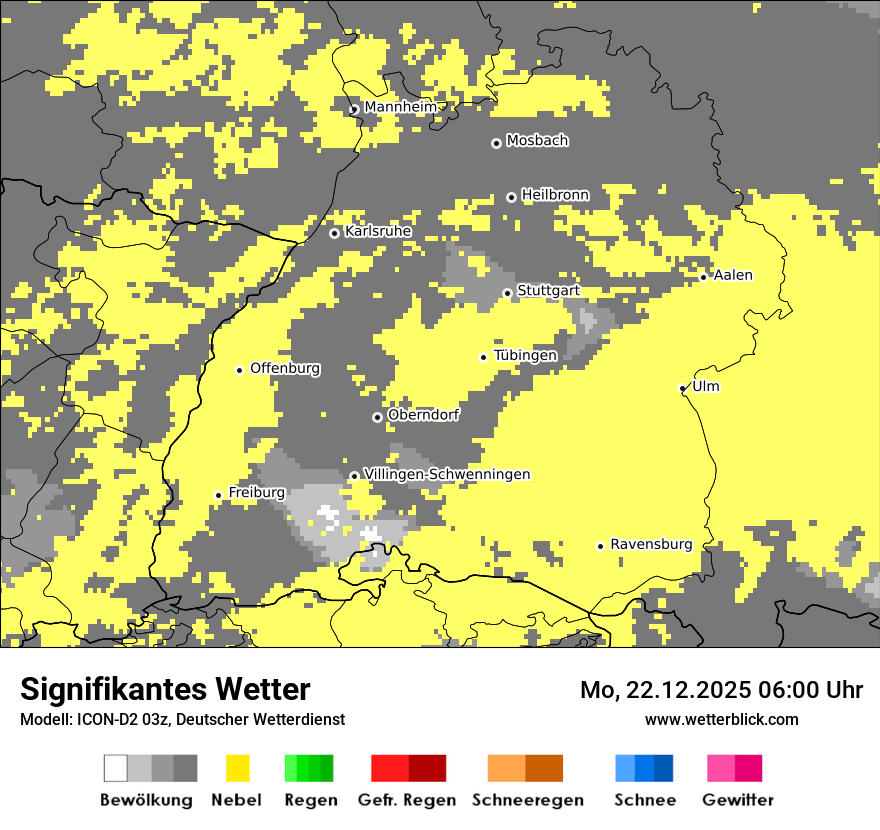 Modellkarten Signifikantes Wetter