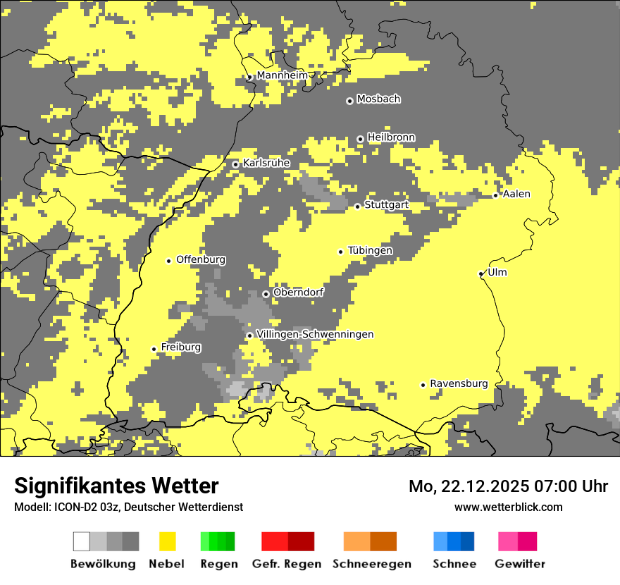 Modellkarten Signifikantes Wetter
