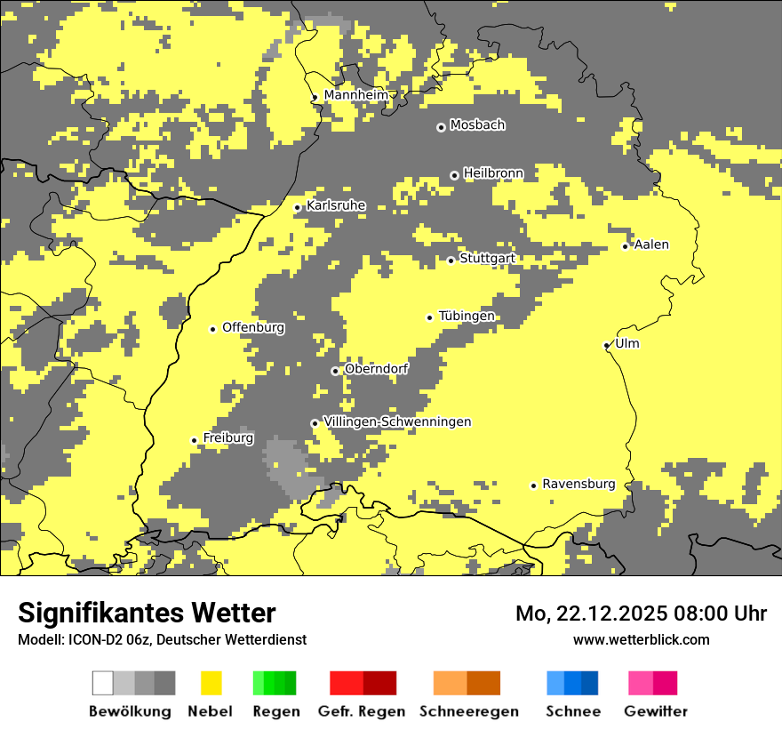 Modellkarten Signifikantes Wetter
