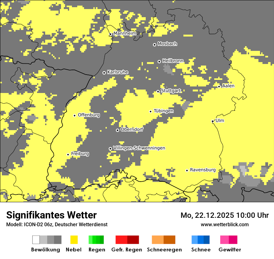 Modellkarten Signifikantes Wetter