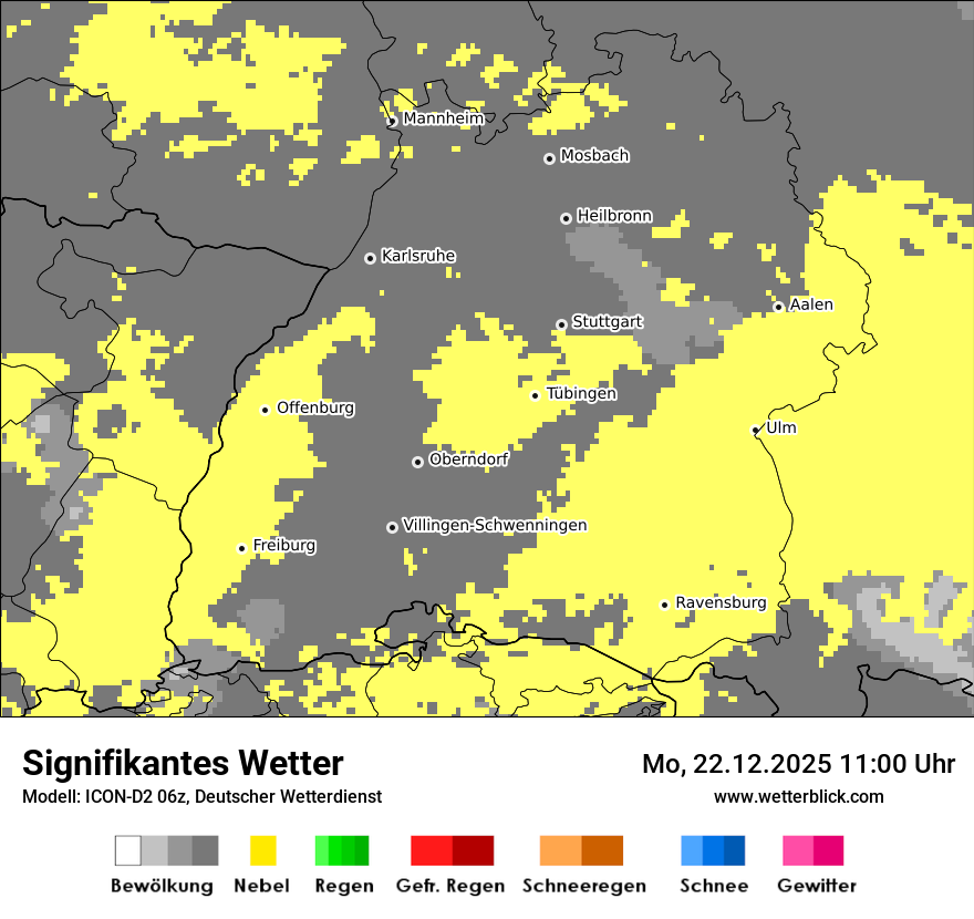 Modellkarten Signifikantes Wetter