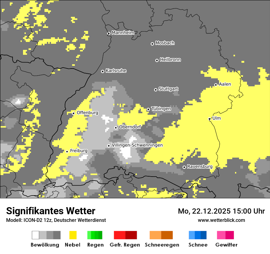 Modellkarten Signifikantes Wetter