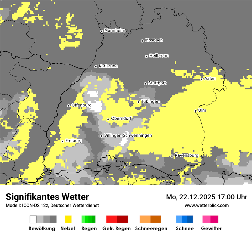 Modellkarten Signifikantes Wetter