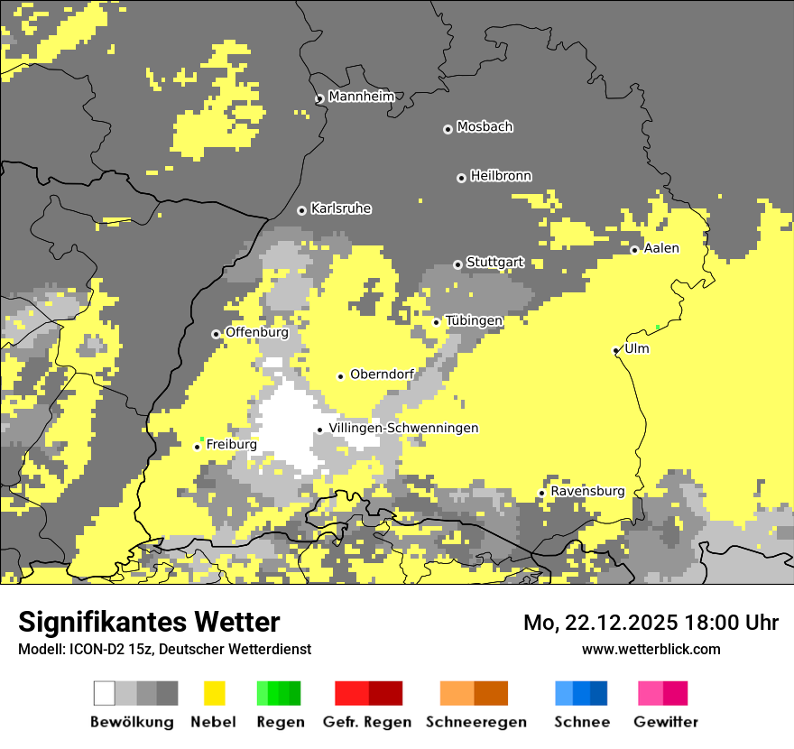 Modellkarten Signifikantes Wetter