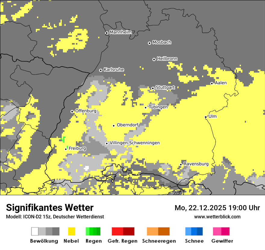 Modellkarten Signifikantes Wetter