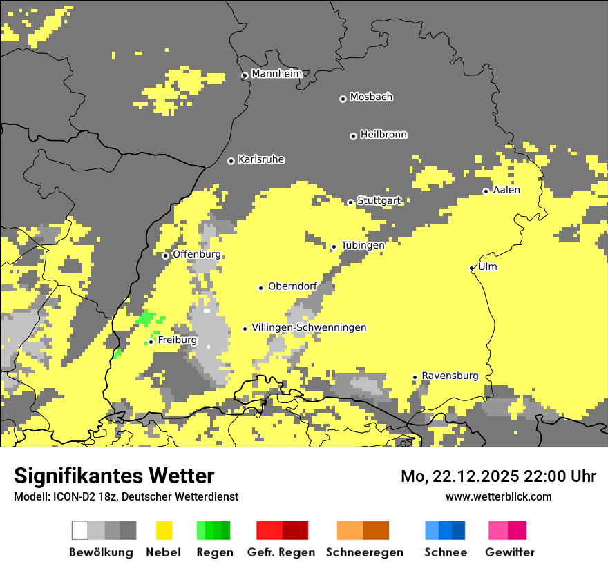 Modellkarten Signifikantes Wetter