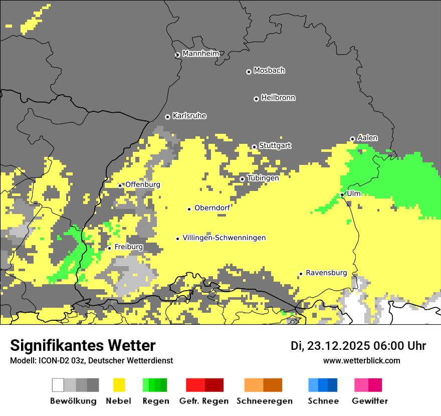 Modellkarten Signifikantes Wetter