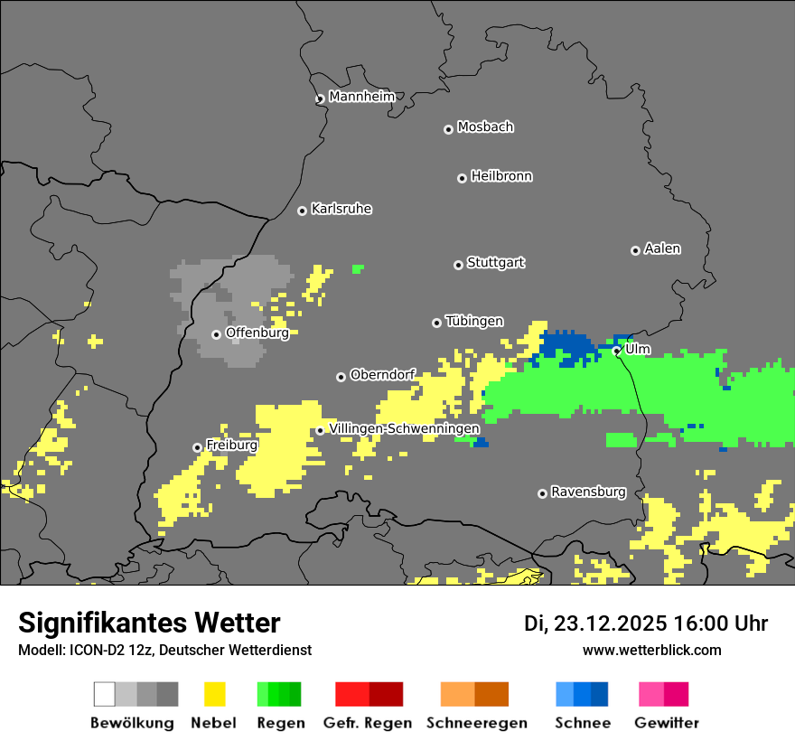Modellkarten Signifikantes Wetter