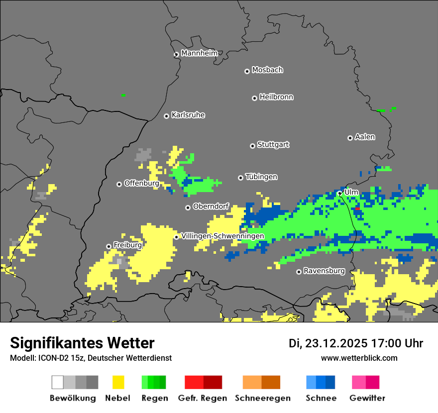 Modellkarten Signifikantes Wetter