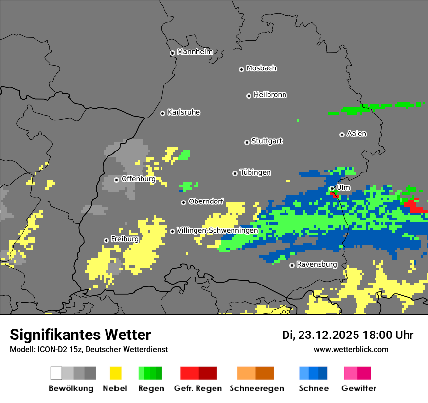 Modellkarten Signifikantes Wetter