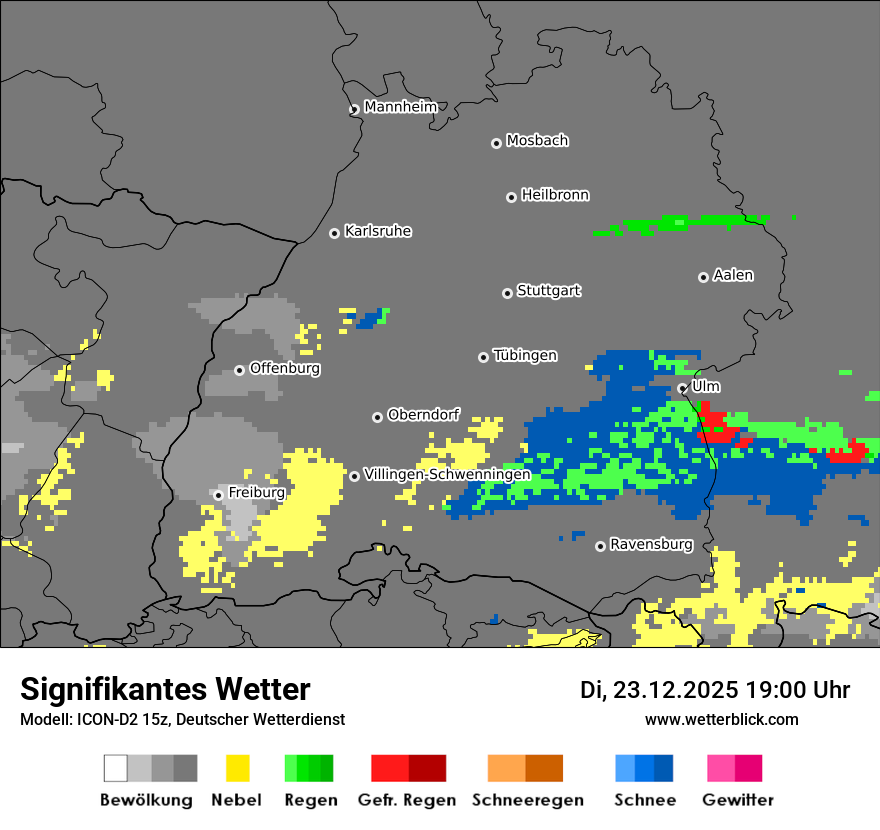 Modellkarten Signifikantes Wetter