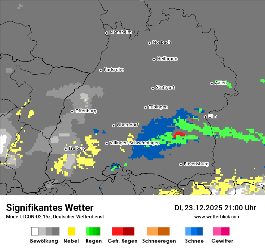 Modellkarten Signifikantes Wetter