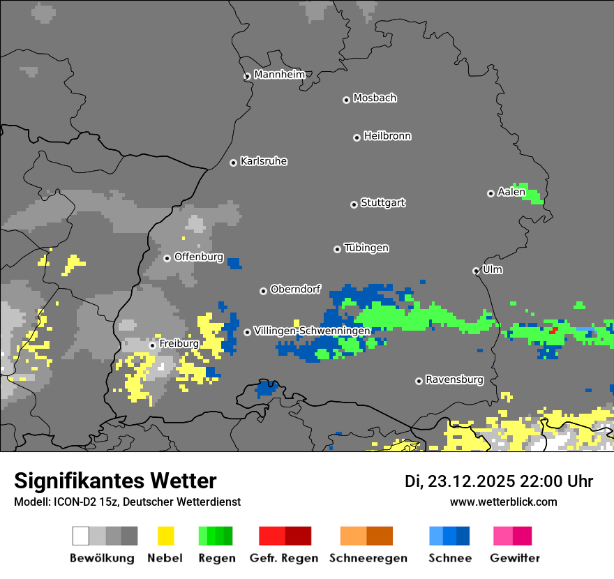 Modellkarten Signifikantes Wetter