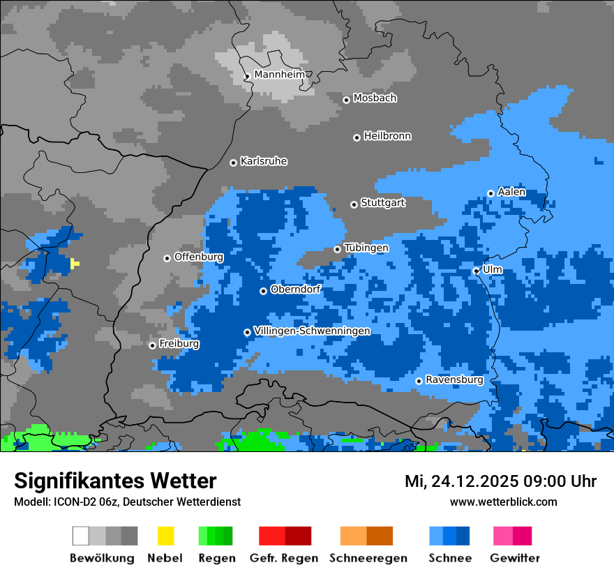 Modellkarten Signifikantes Wetter