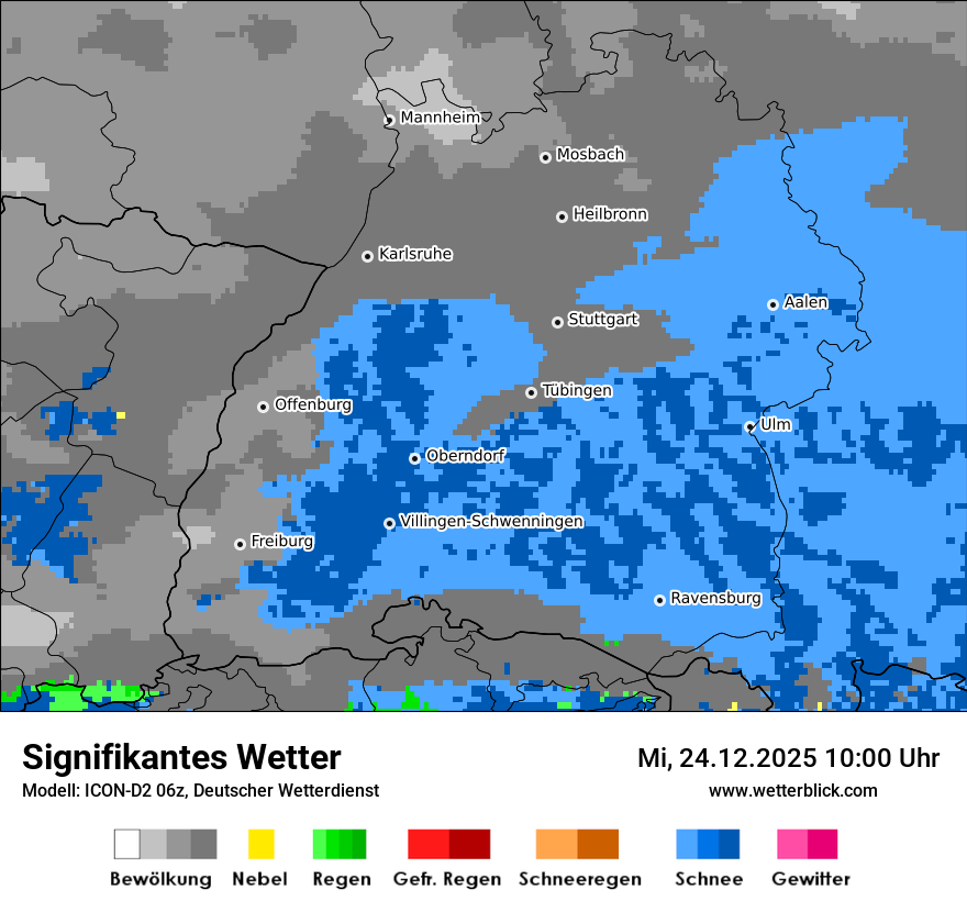 Modellkarten Signifikantes Wetter