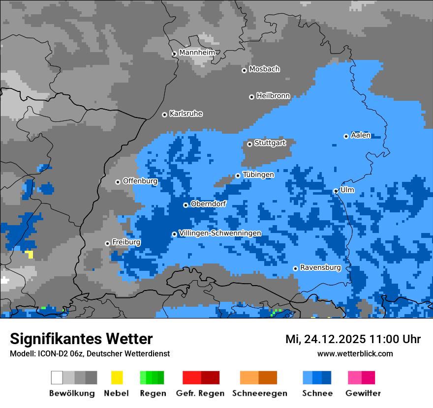 Modellkarten Signifikantes Wetter