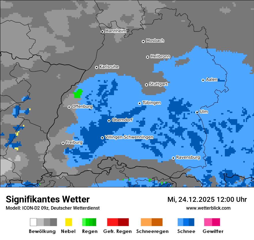 Modellkarten Signifikantes Wetter