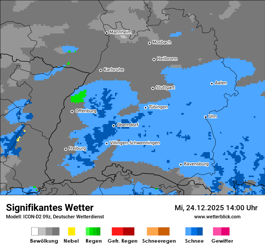 Modellkarten Signifikantes Wetter