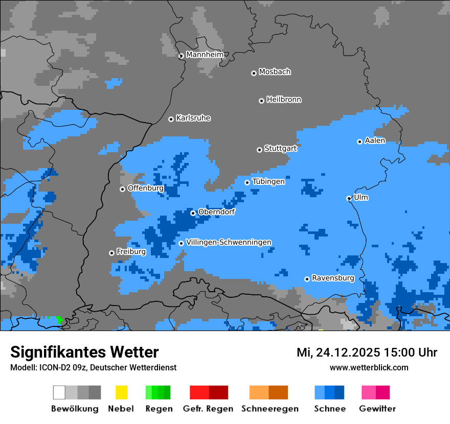 Modellkarten Signifikantes Wetter