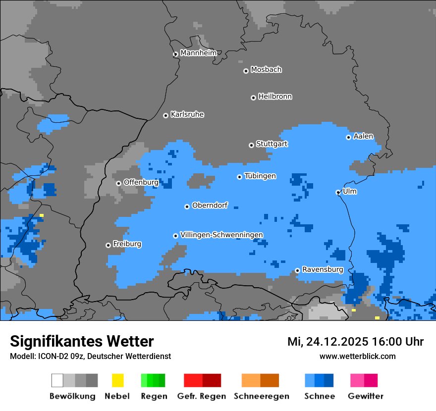 Modellkarten Signifikantes Wetter