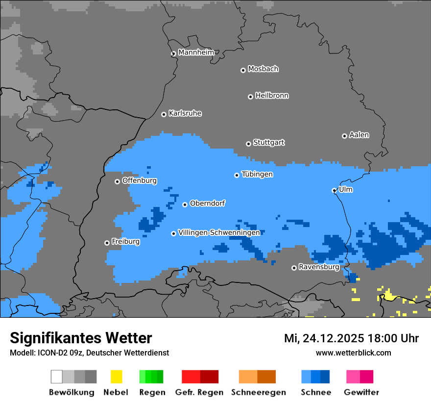 Modellkarten Signifikantes Wetter