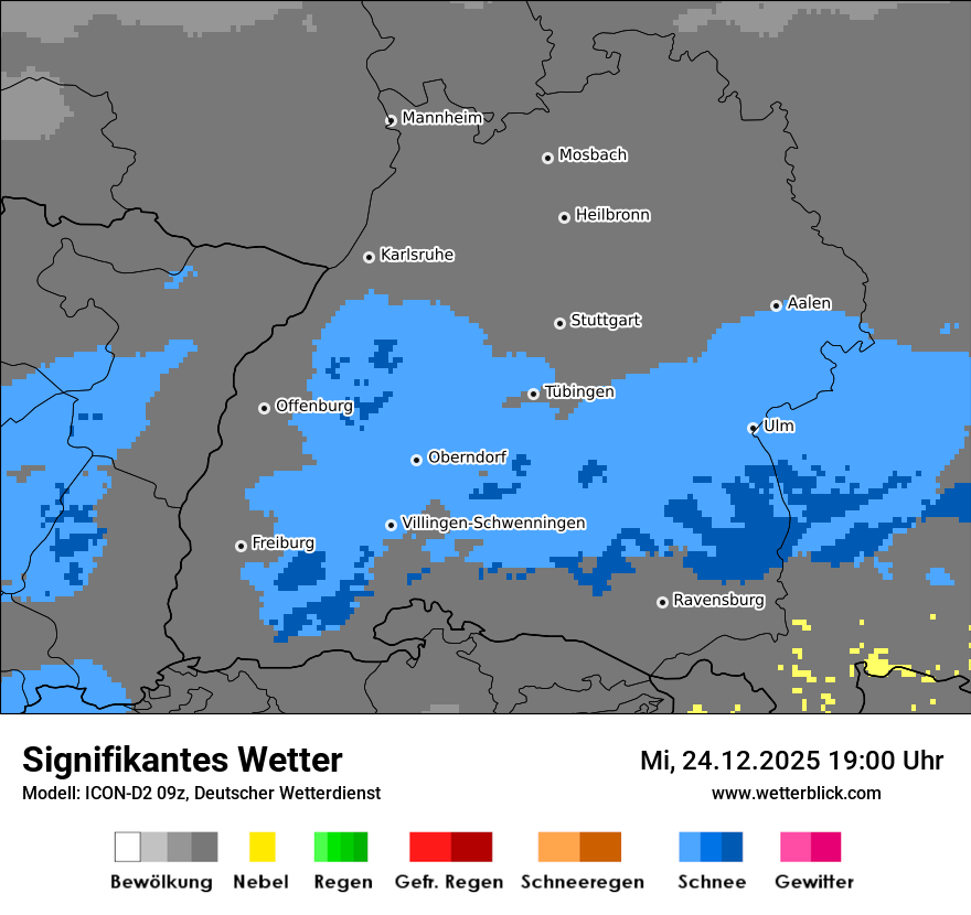 Modellkarten Signifikantes Wetter