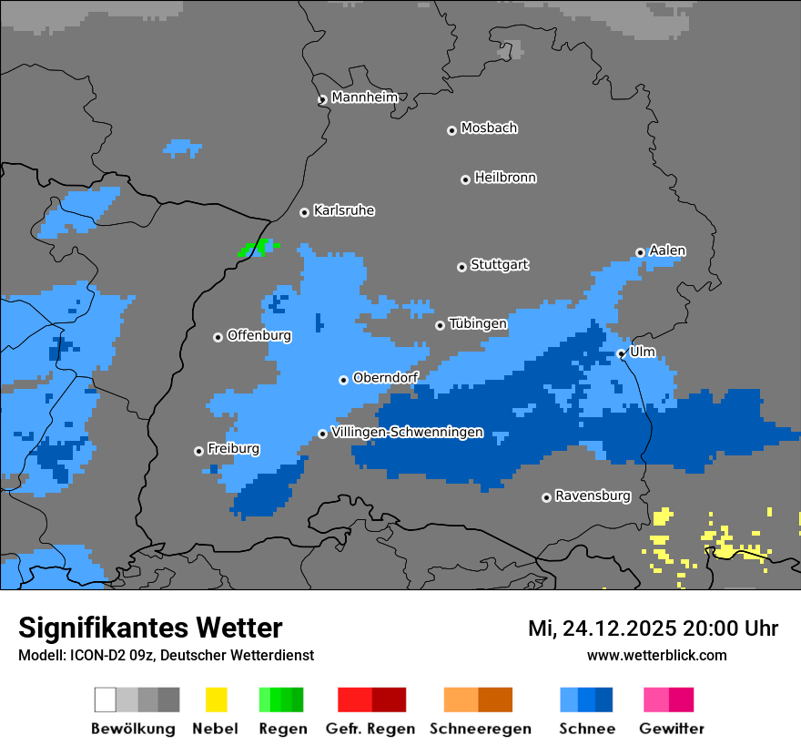Modellkarten Signifikantes Wetter