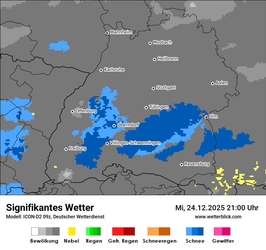 Modellkarten Signifikantes Wetter
