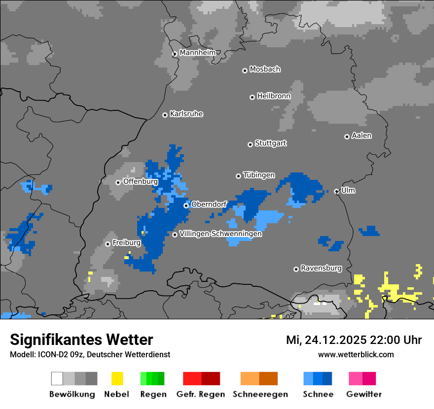 Modellkarten Signifikantes Wetter