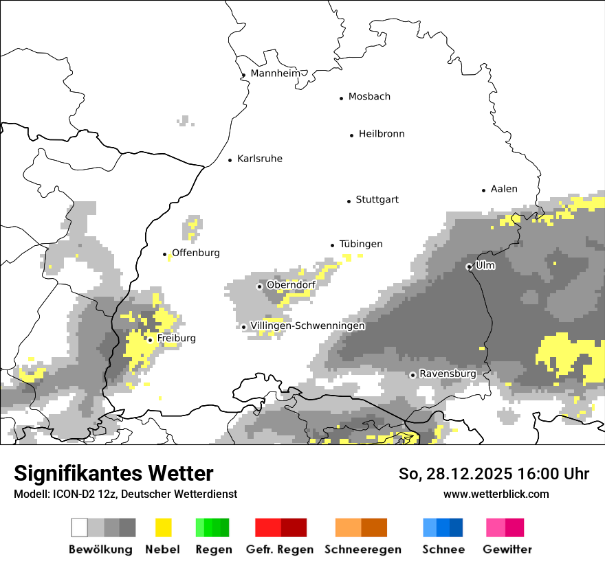 Modellkarten Signifikantes Wetter