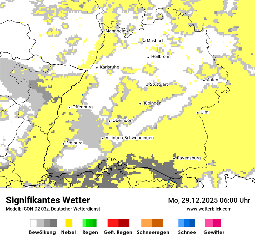 Modellkarten Signifikantes Wetter