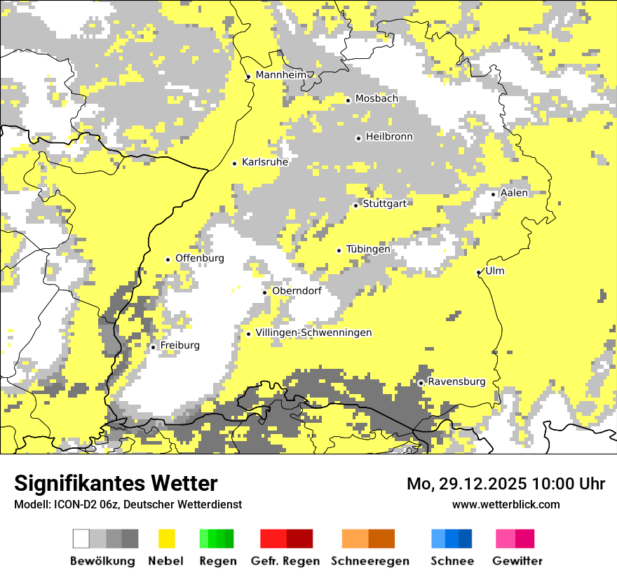 Modellkarten Signifikantes Wetter