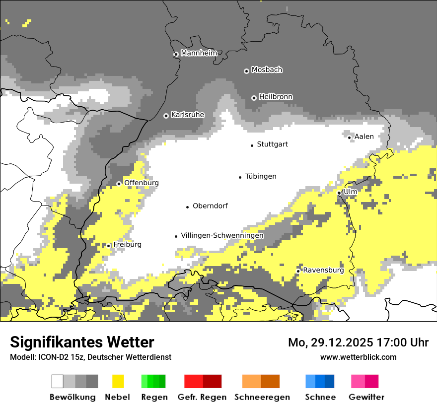 Modellkarten Signifikantes Wetter
