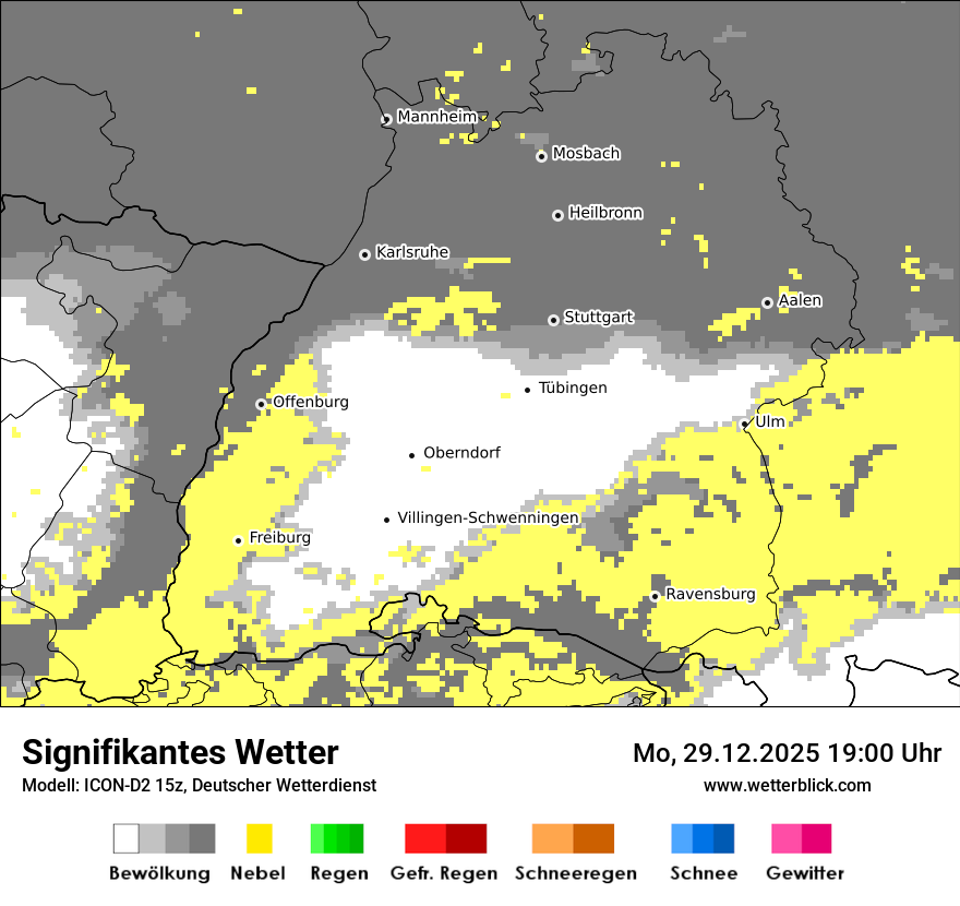 Modellkarten Signifikantes Wetter
