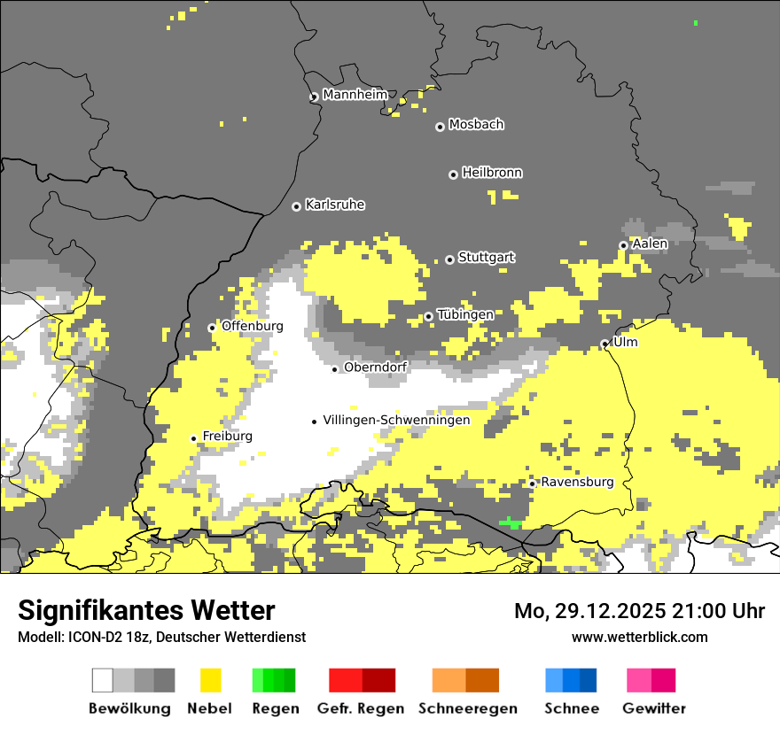 Modellkarten Signifikantes Wetter